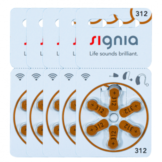 Signia Size 312 Hearing Aid Battery