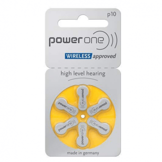 PowerOne P10 Hearing Aid Battery - 6 Pieces Pack