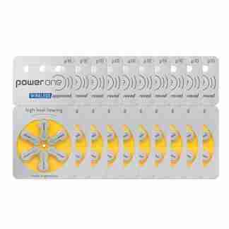 PowerOne P10 Hearing Aid Battery - 10 Strip Total 60 Battery