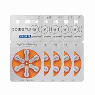 PowerOne P13 Hearing Aid Battery - 5 Strip Total 30 Battery