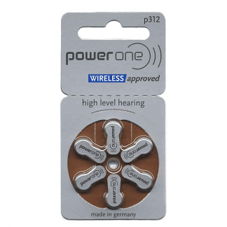 PowerOne P312 Hearing Aid Battery - 6 Pieces Pack