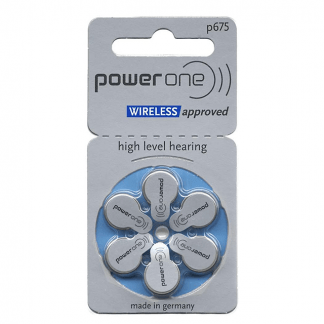 PowerOne P675 Hearing Aid Battery - 6 Pieces Pack